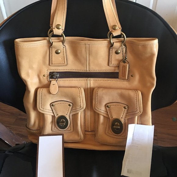 Coach Handbags - Coach Legacy Gigi Tan Vachetta Leather 65th Anniversary Edition 11131 Tote Bag